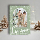Search for sage green christmas cards Family photo