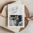 Search for black tie save the dates Black and white