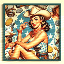 Search for vintage cowgirl posters Country