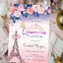 Search for eiffel tower quinceanera invitations Paris