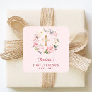 Search for thank you floral square stickers Girl