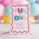 Search for fun color invitations Fun to be one