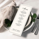 Search for minimalist wedding menus Dinner