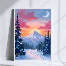 Search for winter landscape painting posters Snowy