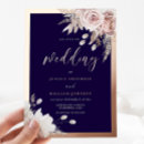 Search for navy and rose gold wedding invitations Floral