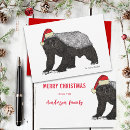 Search for wild animal christmas cards Santa