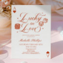 Search for vegas bridal shower invitations Lucky in love