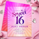 Search for orange sweet 16 invitations Boho