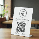 Search for pedestal business signs Qr code