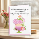 Search for purple cake birthday cards Floral