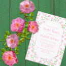 Search for pink floral bridal shower invitations Love in bloom
