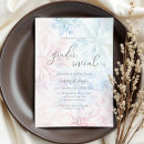 Search for snowflake gender reveal invitations Watercolor