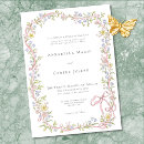 Search for pink ribbon invitations Grandmillennial
