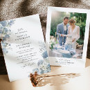 Search for modern suite wedding invitations Dusty blue