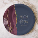 Search for navy and burgundy paper plates Modern