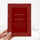 Search for deep red wedding invitations Elegant