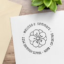 Search for flowers rubber stamps Botanical