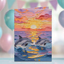 Search for sunset birthday cards Dolphins