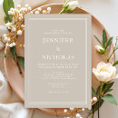 Search for beige wedding invitations Chic