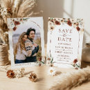 Search for pampas grass save the dates Burnt orange