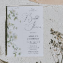 Search for white floral bridal shower invitations Modern
