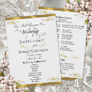 Search for traditional wedding programs Calligraphy