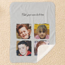 Search for add your own text blankets Keepsake