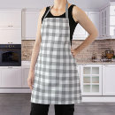 Search for neutral grey aprons Plaid