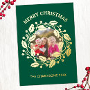 Search for holly wreath christmas cards Family photo
