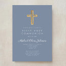 Search for modern first communion invitations Boy