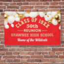 Search for class reunion banners Red