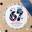 Search for space stickers Kids birthday