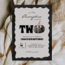 Search for little pumpkin birthday invitations Turning two