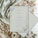 Search for something blue wedding invitations Elegant