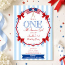 Search for patriotic 1st birthday invitations Turning one