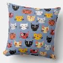 Search for animal face cushions Blue