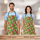 Search for watermelon pattern aprons Green
