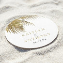 Search for beach wedding coasters Tropical