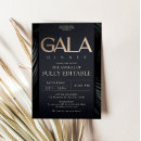 Search for elegant gala invitations Black and gold