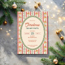 Search for retro christmas invitations Stripes