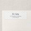 Search for polka dotted return address labels For kids