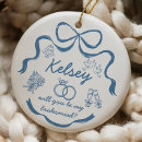Search for bridesmaid christmas tree decorations Newly weds