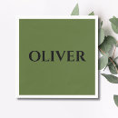 Search for olive green napkins Black