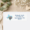 Search for bluebonnet return address labels Lone star state
