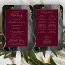 Search for burgundy wedding programs Elegant