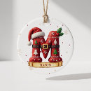 Search for letter m christmas tree decorations Colourful
