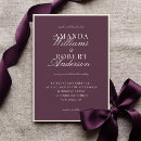 Search for plum invitations Elegant