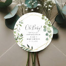 Search for baby shower classic stickers Greenery