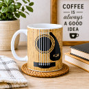 Search for music design mugs Acoustic guitar