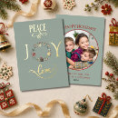 Search for peace and joy christmas cards Rustic